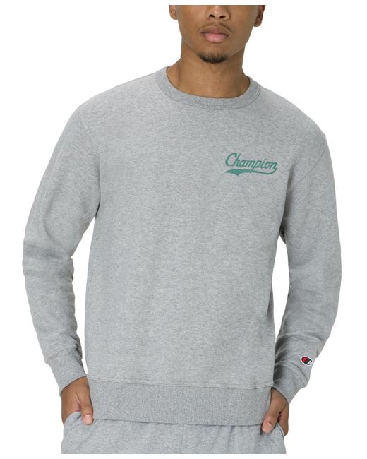 Champion Gray Powerblend Logo Sweatshirt for men