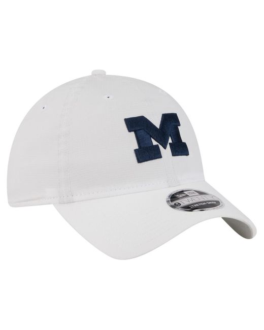 KTZ White Michigan Wolverines Active Ripstop 9twenty Adjustable Hat for men