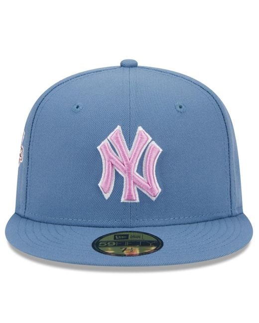 KTZ Blue New York Yankees Faded Color Pack 59fifty Fitted Hat for men