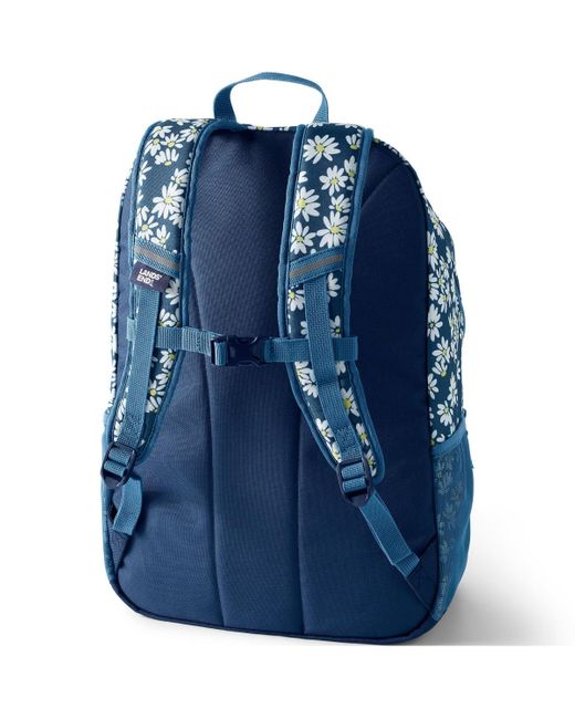 Lands' End Blue Kids Classmate Large Backpack