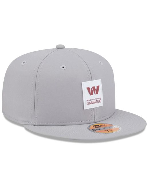 KTZ Gray Washington Commanders 2025 Sideline 59fifty Fitted Hat for men