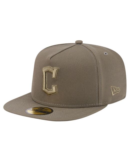KTZ Green Cleveland Guardians Color Pack A-frame 59fifty Fitted Hat for men