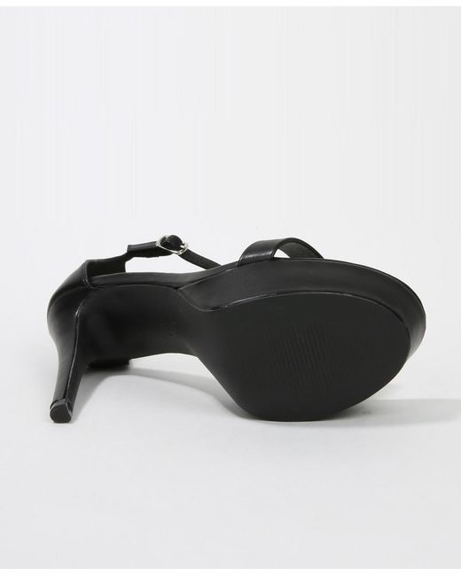 BERNESS Black Germane Platform Sandals