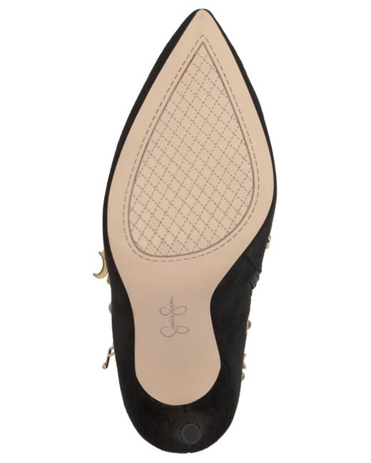 Jessica Simpson Black Anniversary Collection Lupire Stiletto Charm Dress Booties