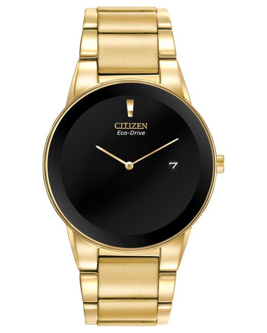 citizen watch men's gold tone stainless steel bracelet