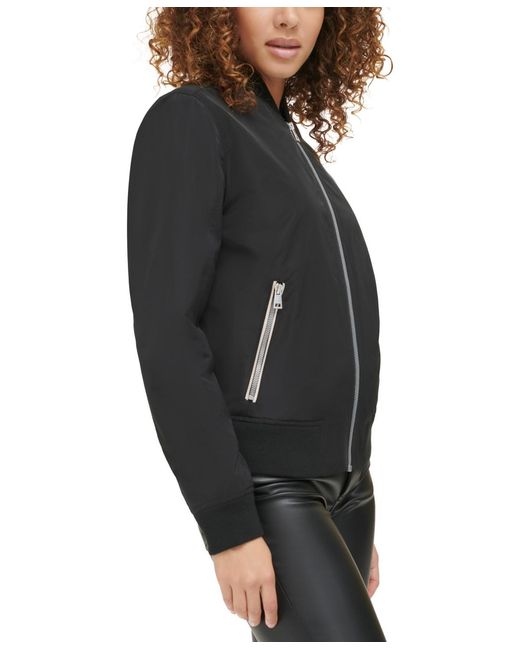 Levi's Black Lightweight Zip-detail Bomber Jacket