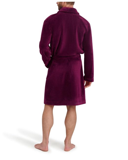 Hanes Red Adjustable Plush Robe for men