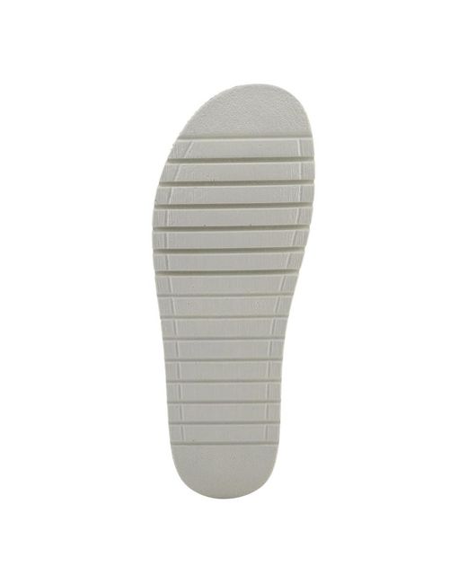Spring Step White Montera Leather Slide