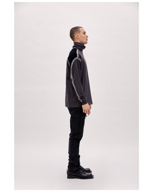 Pcfg Black High Neck Tee