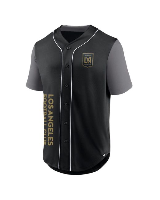Fanatics Branded Black Lafc Balance Fashion Baseball Jersey for men