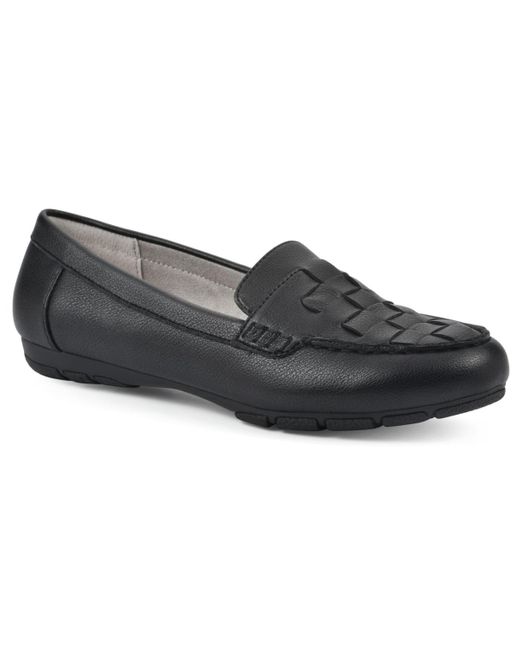 White Mountain Black Giver Moc Comfort Loafer