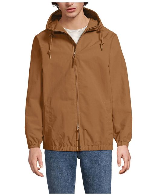 Lands' End Brown Squall Varsity Jacket for men