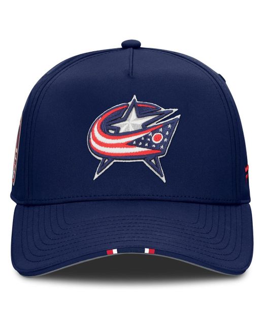 Fanatics Columbus Blue Jackets 2025 Nhl Draft Authentic Pro On-stage Podium A-frame Adjustable Hat for men