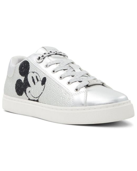 ALDO White X Disney D100 Rhinestone & Graphic Sneakers