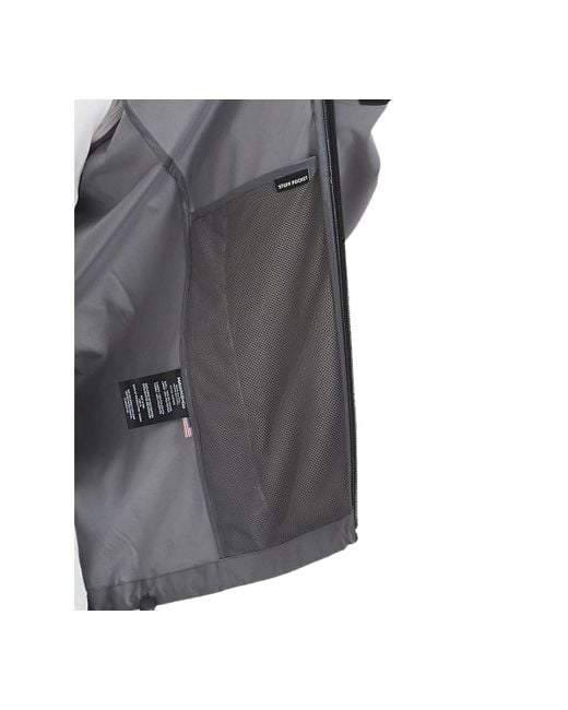 Hawke & Co. Gray All-season Lightweight Stretch Hooded Rain Jacket for men