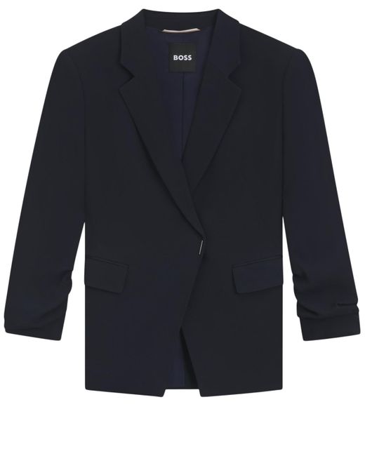 Boss Blue Boss By Press-stud Closure Slim-fit Blazer