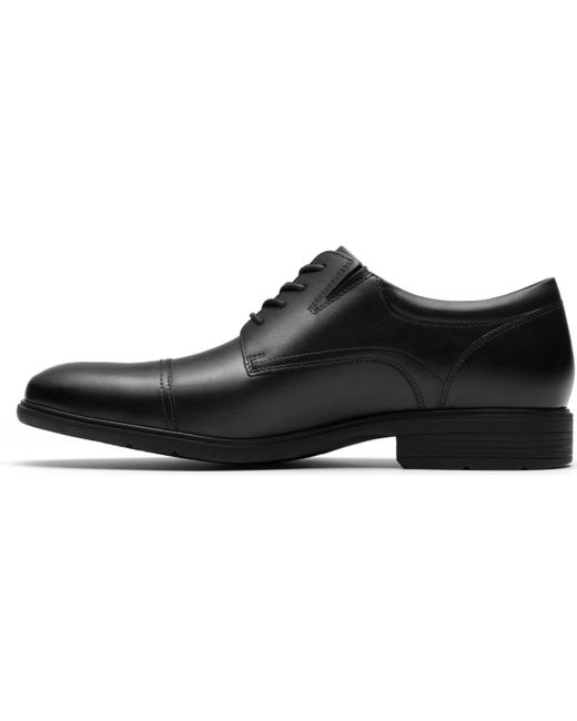 Clarks Black Steadwell Cap Dress Shoe for men
