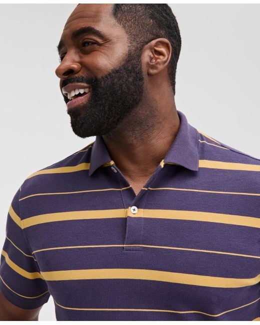 Club Room Blue Fred Striped Polo Shirt for men