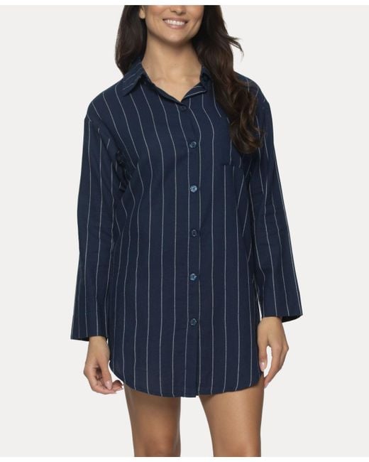 Felina Blue Mirielle Sleep Shirt