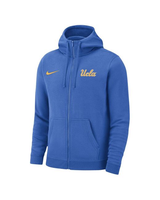 Nike Ucla Bruins Club Fullzip Hoodie in Blue for Men Lyst