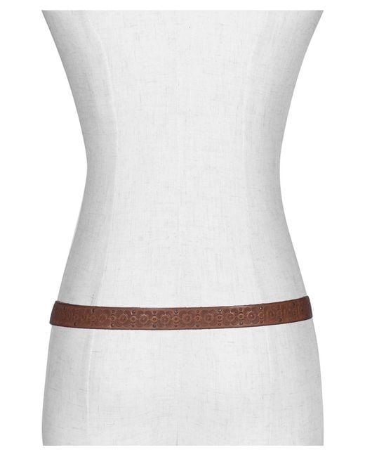 Frye Brown 20mm Tooling Stud Belt