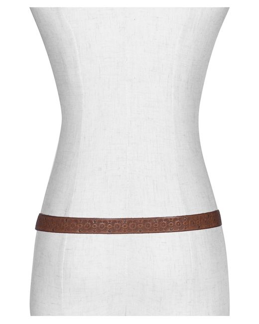 Frye Brown 20mm Tooling Stud Belt