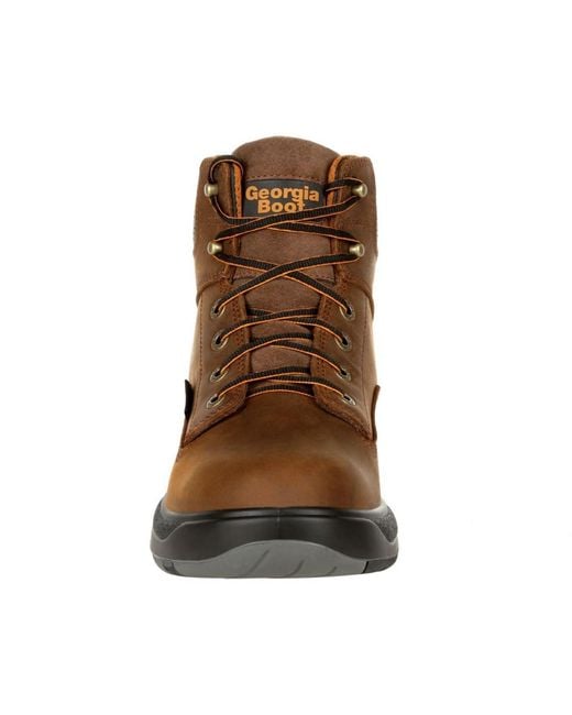 Georgia Boot Brown Flxpoint Composite Toe Waterproof Work Boot for men