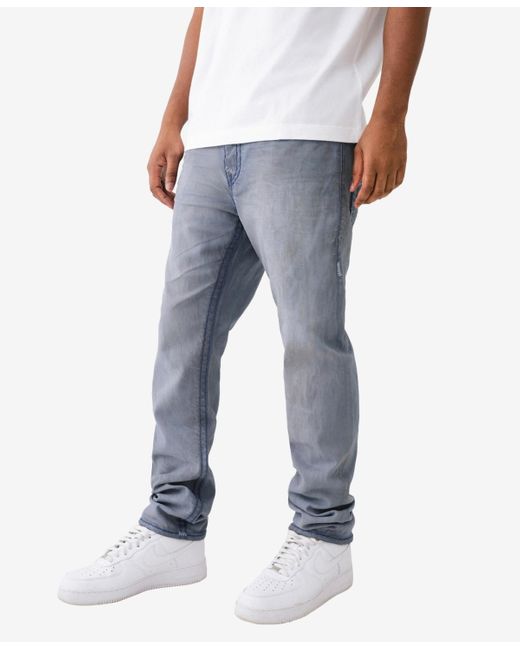 True Religion Gray Rocco Flap Super T Skinny Jean for men