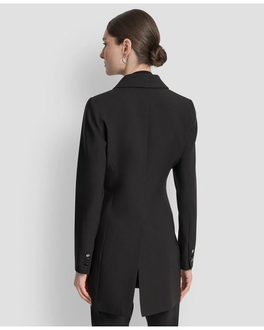 DKNY Black Single-button Long-sleeve Blazer