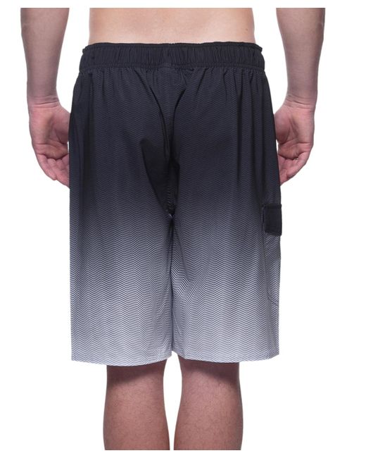 Rokka&Rolla Blue 9" No Liner Board Shorts Elastic Waist Quick Dry Swim Trunks for men