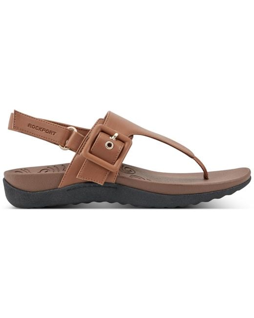 Rockport Brown Rora Flat Sandals
