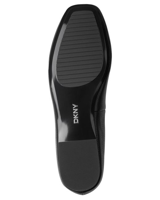 DKNY Black Darianne Ballet Flat With Logo