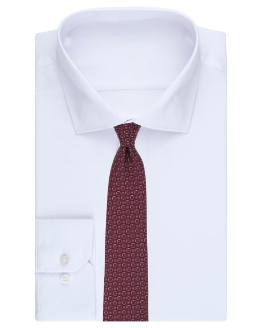 Perry Ellis Purple Geometric Pattern Tie for men