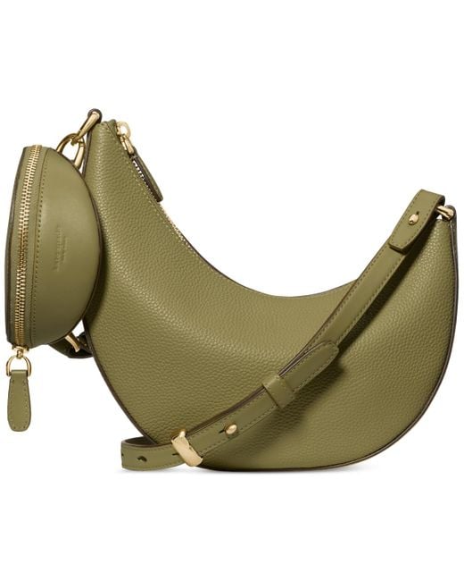 Kate Spade Green Duo Small Pebbled Leather Crossbody Bag