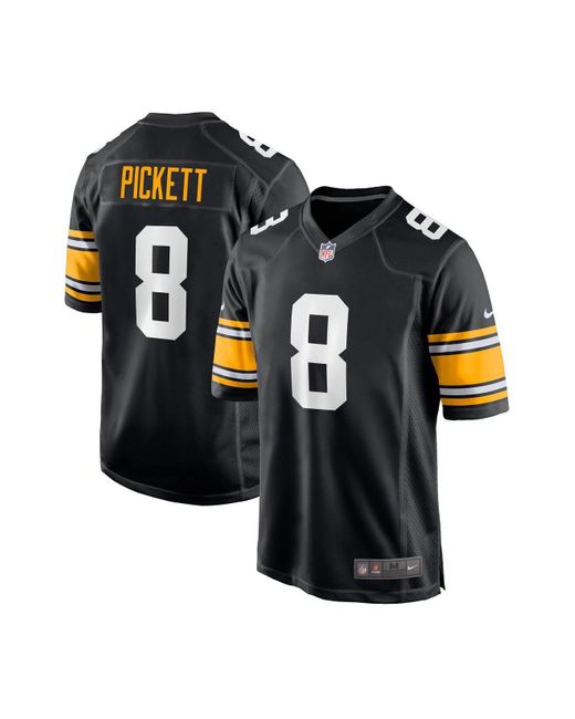 Nike Satin Kenny Pickett Black Pittsburgh Steelers 2022 Nfl Draft First ...
