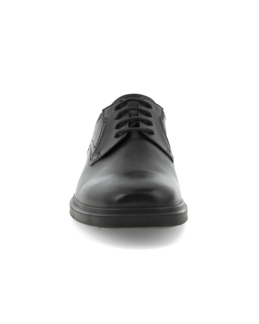 Ecco Black Helsinki 2.0 Plain Toe Derby Shoe for men