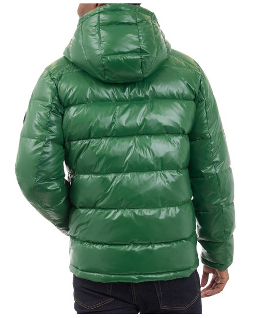 Michael Kors Green Shine Puffer Jacket for men