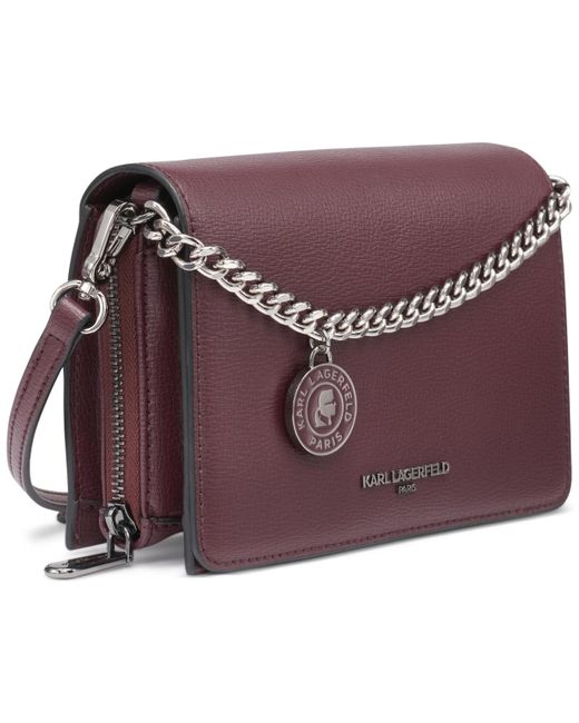 Karl Lagerfeld Purple Lourdes Crossbody