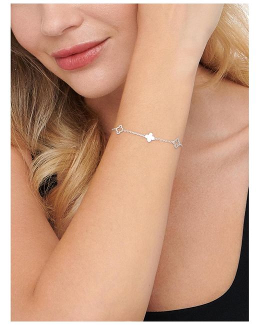 DEVATA White Clover Chain Bracelet