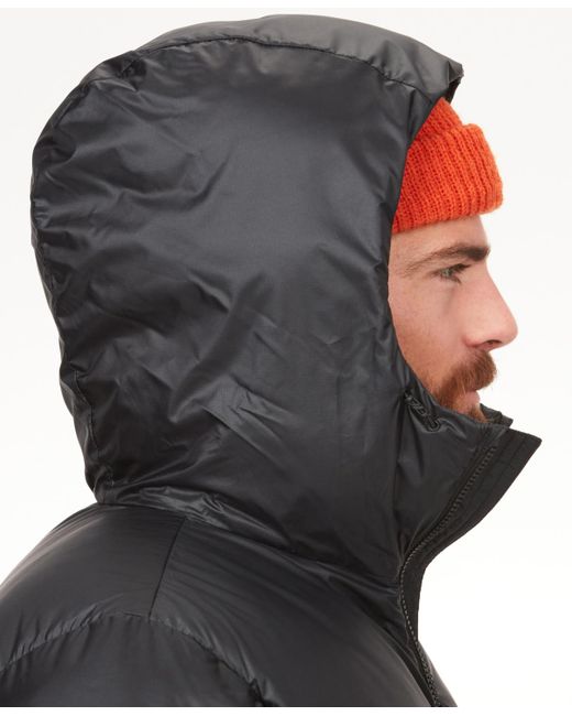 Marmot Black Guides Down Puffer Hoodie for men