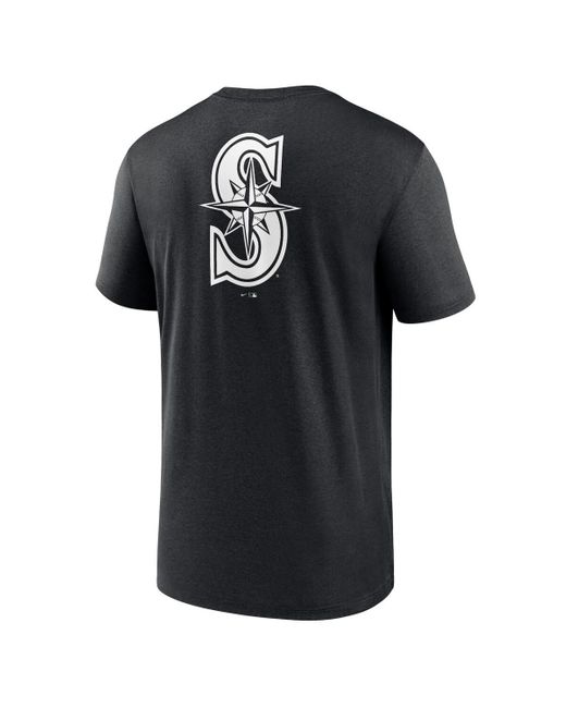 Nike Black Seattle Mariners Fashion Over Shoulder Logo Legend T-shirt for men