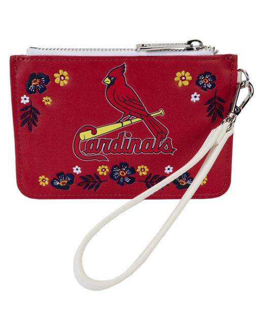 Loungefly Red St. Louis Cardinals Floral Wrist Clutch