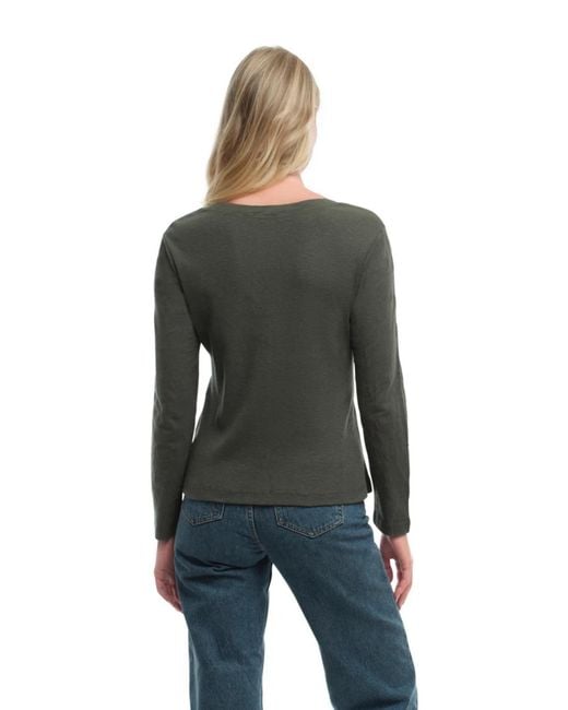 Wilt Gray Clothing Deep V Slim Tee