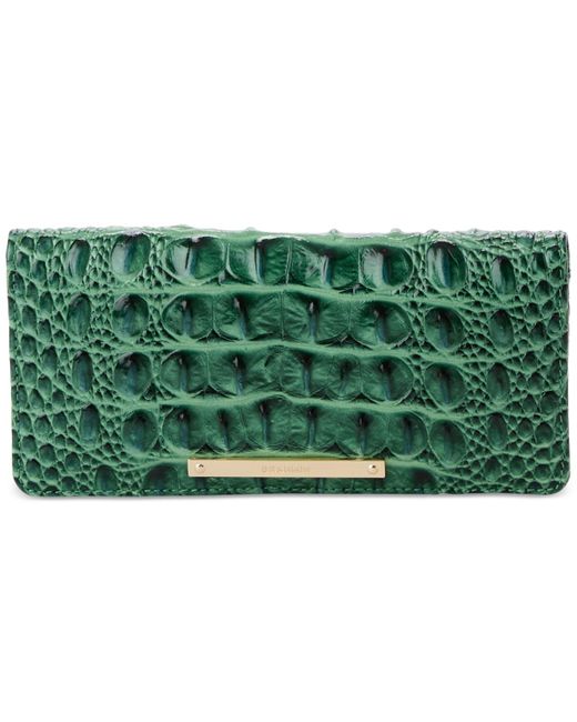 Brahmin Green Ady Leather Wallet