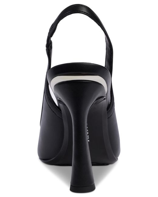 DKNY Black Cinette Slingback Pumps