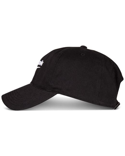 Reebok Black Twill Logo Cap for men