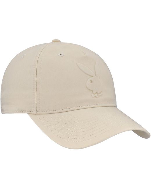 Lids Natural And Playboy Embossed Logo Adjustable Hat