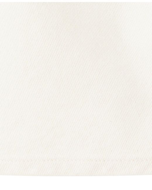 Mango White Draped Halter Top