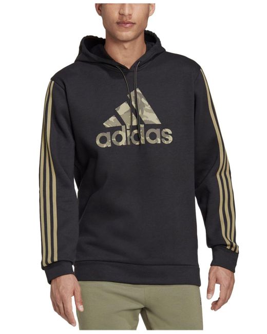 Black adidas hoodie with gold logo sales