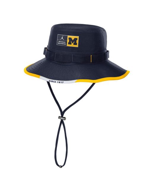 Nike Blue Michigan Wolverines Apex Swoosh Boonie Hat for men